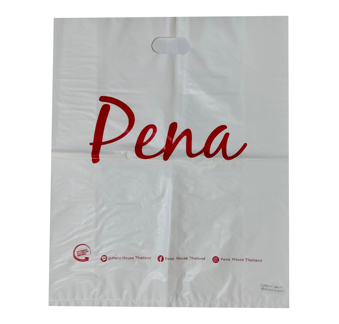 ถุงหูเจาะ HD สีขาวนมยี่ห้อ Pena